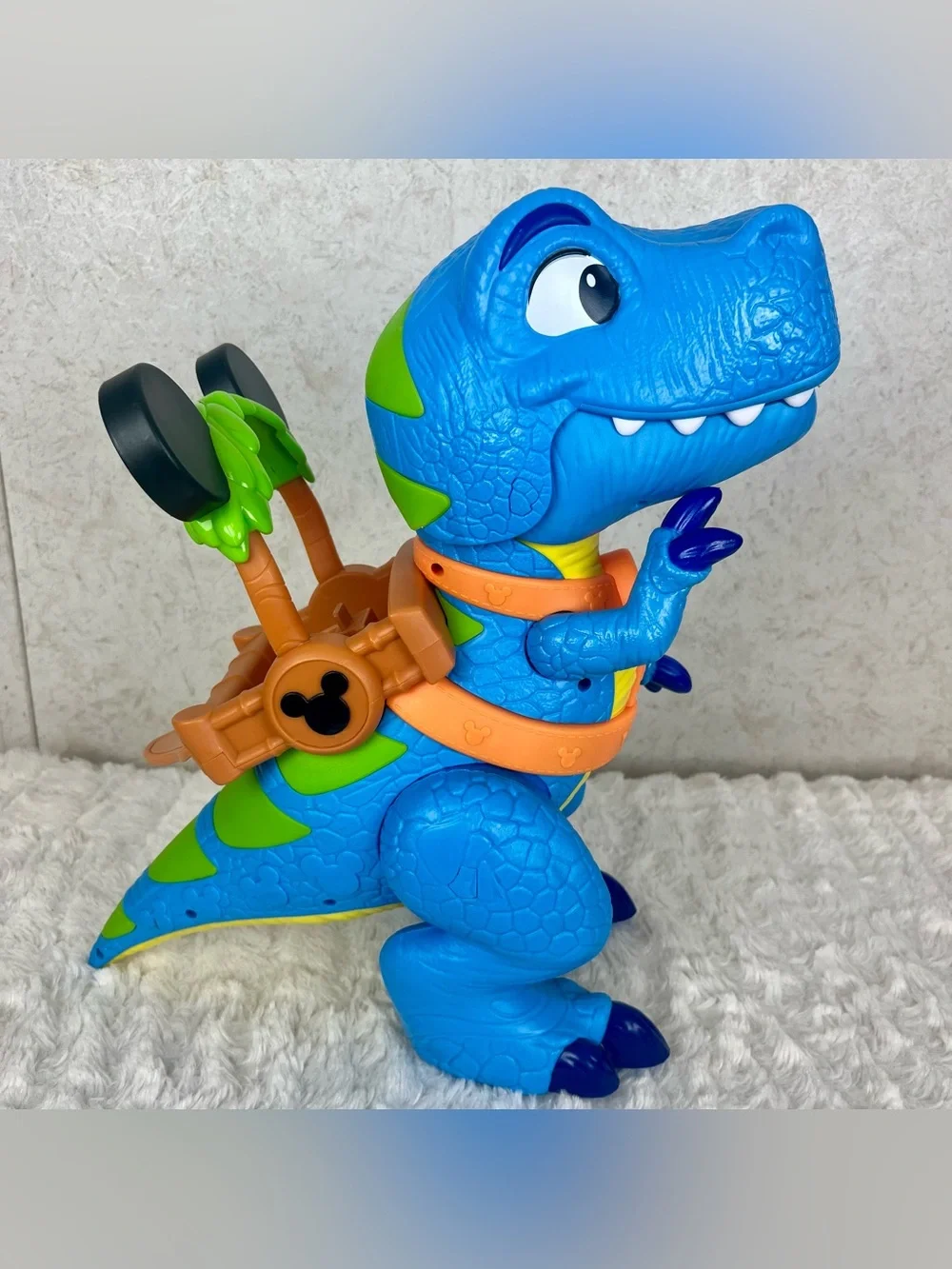 Disney Jr Roaring Safari Mickey Mouse Blue T-Rex Dinosaur Toy Sound Figures